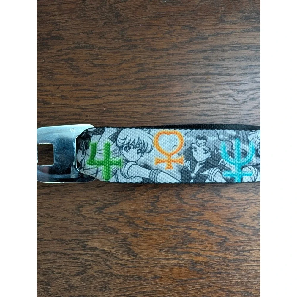 Buckle-Down Sailor Moon Seatbelt Belt Unisex OS Black White Good Anime Manga